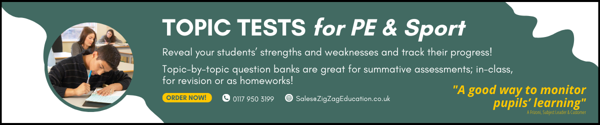 Topic Tests for PE and Sport