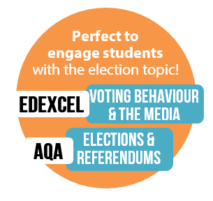 Perfect to 
engage students with the election topic! Edexcel Voting Behaviour & the Media. AQA Elections & referendums